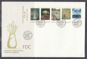 Finland Scott 758 FDC - National Art Museum Centenary