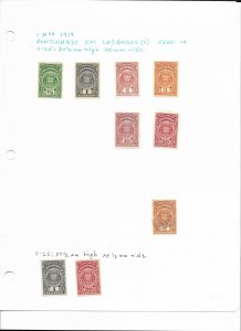 Mozambique Company 1918-1941 Perfs, Cancels & Var. - CAT $13.65 See Scan