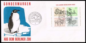 Germany #9N275 Berlin Zoo; Mongolia '72 Cachet Event Cover