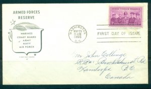 US #1067 Armed Force Reserve FDC addressed House of Farnum cover