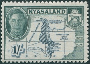 Nyasaland 1945 1s indigo & deep green SG152 unused