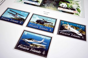 COLOR PRINTED PITCAIRN ISLANDS 1940-2010 STAMP ALBUM PAGES (118 illustr. pages)