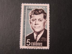 Costa Rica 1963 Sc 377 John F Kennedy set MNH