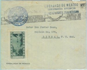 86082 -  MEXICO -  POSTAL HISTORY - DIPLOMATIC MAIL to ARGENTINA 1934 - NICE!