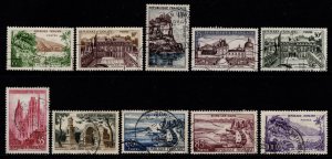 France 1957-59 Tourist Publicity Series, Part Set excl. 15f [Used]