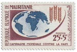 MAURITANIA - 1963 - Freedom From Hunger - Perf 1v - Mint Never Hinged