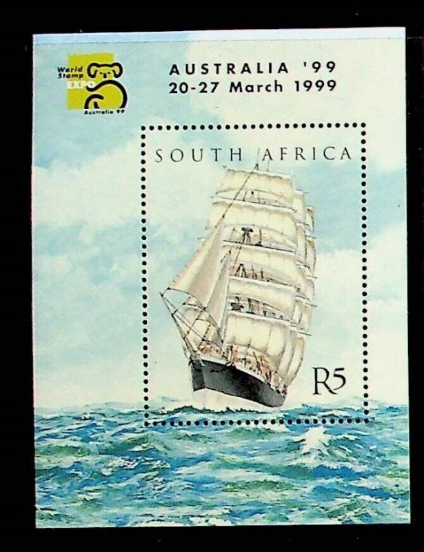 SOUTH AFRICA Sc 1106 NH SOUVENIR SHEET OF 1999 - SHIP