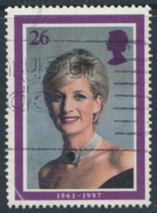 GB   Sc# 1791  SG 2021  Used Princes Diana 1998  see details  / scans