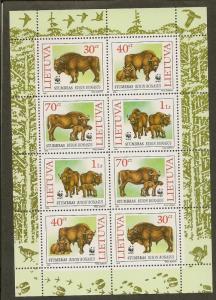 Lithuania   Scott 532a    Bison      MNH