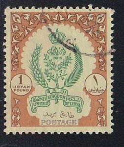 Libya # 206A, Fezzan with Royal Crown, Used, 1/3 Cat.