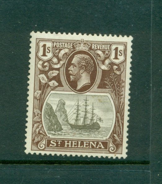 St. Helena - Sc# 87. 1922 GeoV 1Sh Mint. $7.75.