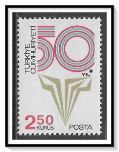 Turkey #1957 Anniversary Of Republic MNH