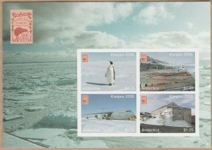 New Zealand Kiwipex 2006 Cinderella Antarctica Mini Sheet Imperf MUH No:4