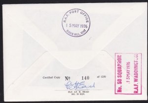 GB 1975 RAF commem cover signed by BOMBER HARRIS...........................B4983