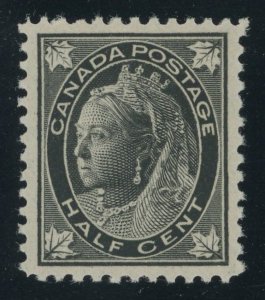 Canada 66 - 1/2 cent Queen Victoria Leaf Issue - VF/XF Mint never hinged