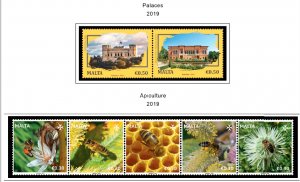 COLOR PRINTED MALTA 2011-2020 STAMP ALBUM PAGES (87 illustrated pages)