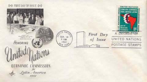 United Nations, First Day Cover, Maps