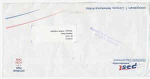 Cover Netherlands Antilles - Pakistan 1989 Postmark: Received in Damaged Conditi