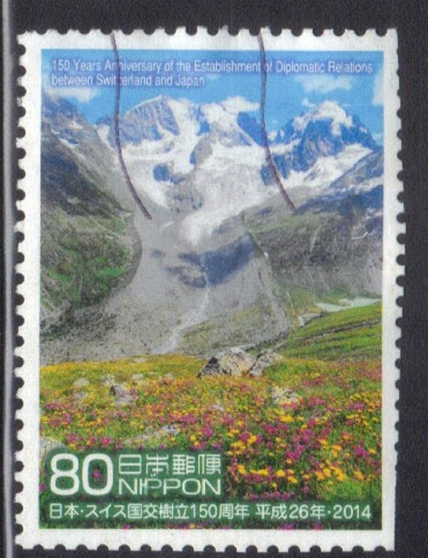 JAPAN SC# 3646J USED 80y 2014  BERNINA ALPS SEE SCAN