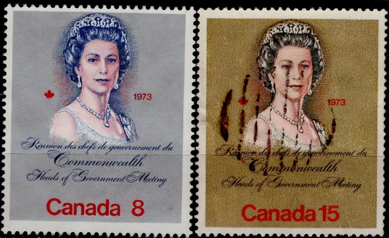 Canada; 1973: Sc. # 620-621: O/Used Cpl. Set