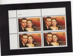 3287 Lunt & Fontanne, MNH UL-PB/4