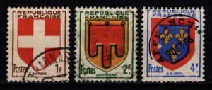 France 1949 Provincial Coats of Arms, Part Set [Used]