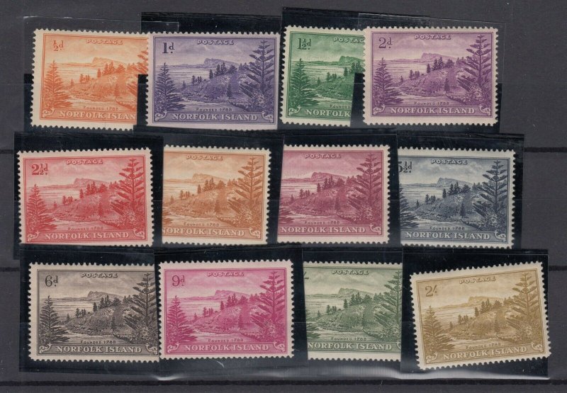 Norfolk Island KGVI 1947 Set To 2/- SG1/12 MNH JK9320