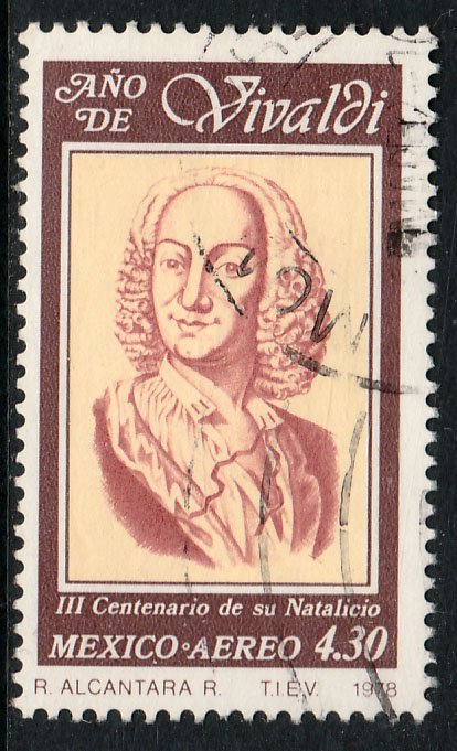 MEXICO C589, Antonio Vivaldi Year, composer. USED. VF. (828)