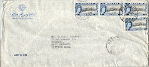 Bahamas 10d Modern Hotels (4) 1963 Nassau, Bahamas Airmail to Viersen, German...