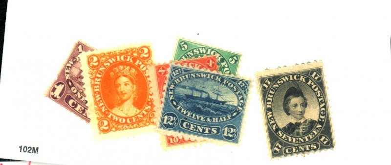 NEW BRUNSWICK #6-11 MINT FVF NO GUM Cat $290