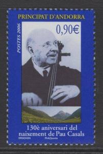 ANDORRA SGF669 2006 130th BIRTH ANNIV OF PABLO CASALS MNH