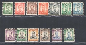 1937 Southern Rhodesia, Stanley Gibbons n. 40/52 - MNH**