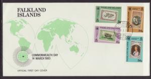 Falkland Islands 371-374 Commonwealth Day U/A FDC