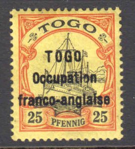 GERMANY TOGO 168 OG H VF VERY NICE GUM $15,000 SCV IF GENUINE