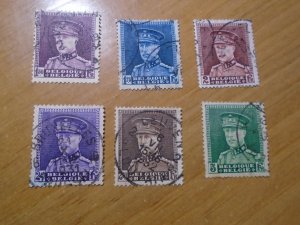 Belgium  #  230-34  used