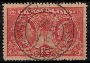 Cayman Is. #72  CV $3.75  Cayman Brac June 19, 1933 cancellation