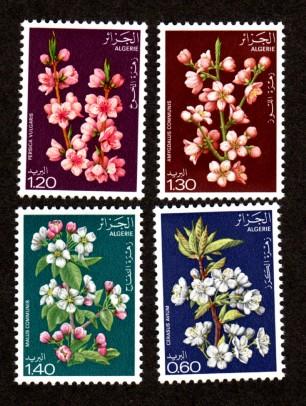 Algeria 607-610 Mint NH MNH Flowers!