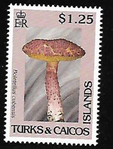 TURKS & CAICOS 930 MNH MUSHROOMS 1991