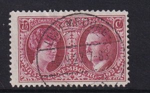 Luxembourg   #B22  used 1927  Grand Duchess and Prince 75c