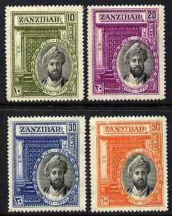 Zanzibar 1936 Silver Jubilee of Sultan perf set of 4 moun...