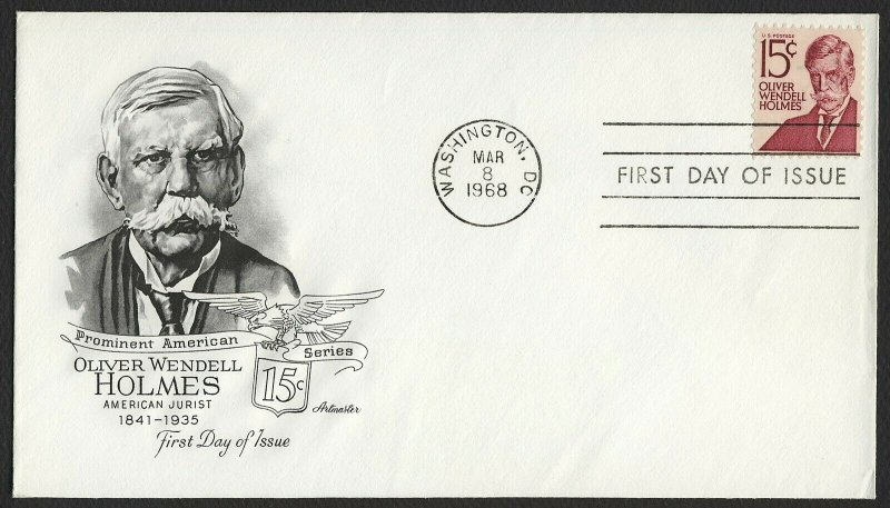 #1288 15c Oliver Wendell Holmes, Artmaster-Addressed FDC **ANY 4=FREE SHIPPING**