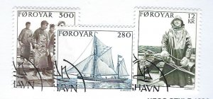 Faroe Islands SC#112-114 Used F-VF...Wonderful!!!