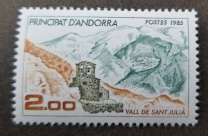 *FREE SHIP Andorra Tourism Sant-Julià Valley 1985 Mountain Church (stamp) MNH