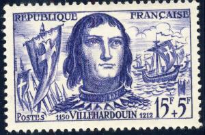 FRANCE - 1959 - Yv.1207/Mi.1251 15fr+5fr bleu-violet Villehardouin - Neuf*