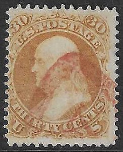 UNITED STATES 1861-2 30c orange an attractive example - 38969