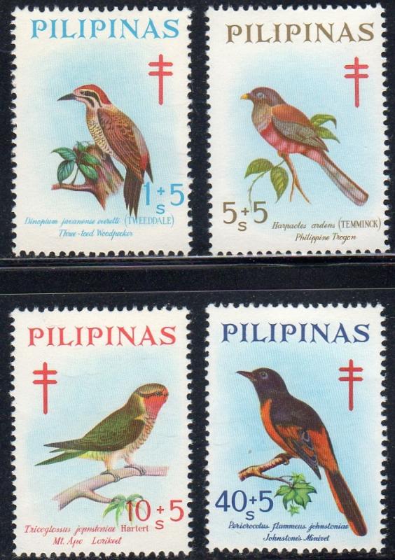 Philippines B36-39 - Mint-NH - Birds (1969) (cv $3.75)