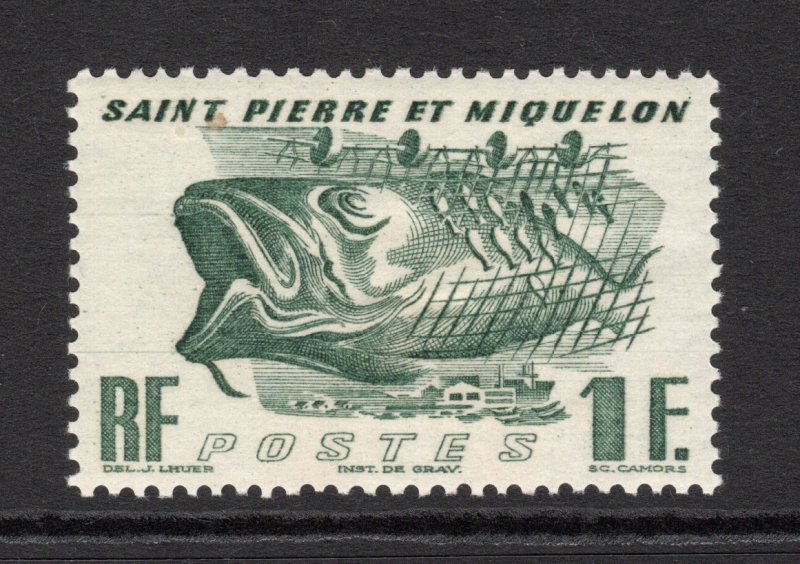 St. Pierre & Miquelon Scott# 330  unused OG hinged Single