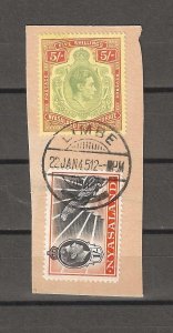 NYASALAND 1938/44 SG 138, 141 USED Cat £43