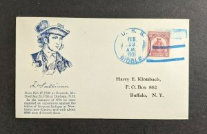 1931 USS Biddle Sullivan Cachet Navy Cover to Buffalo NY