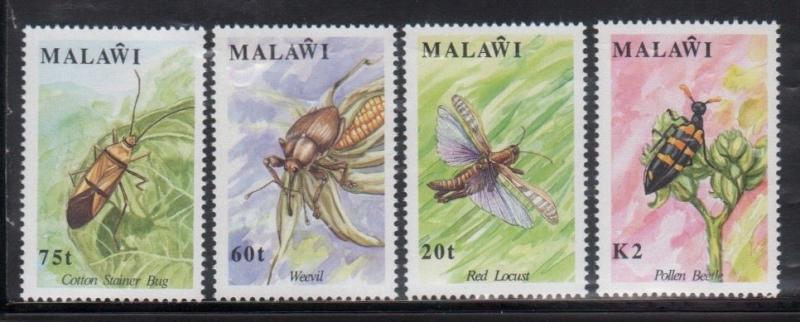 Malawi 590-93 Bees Mint NH